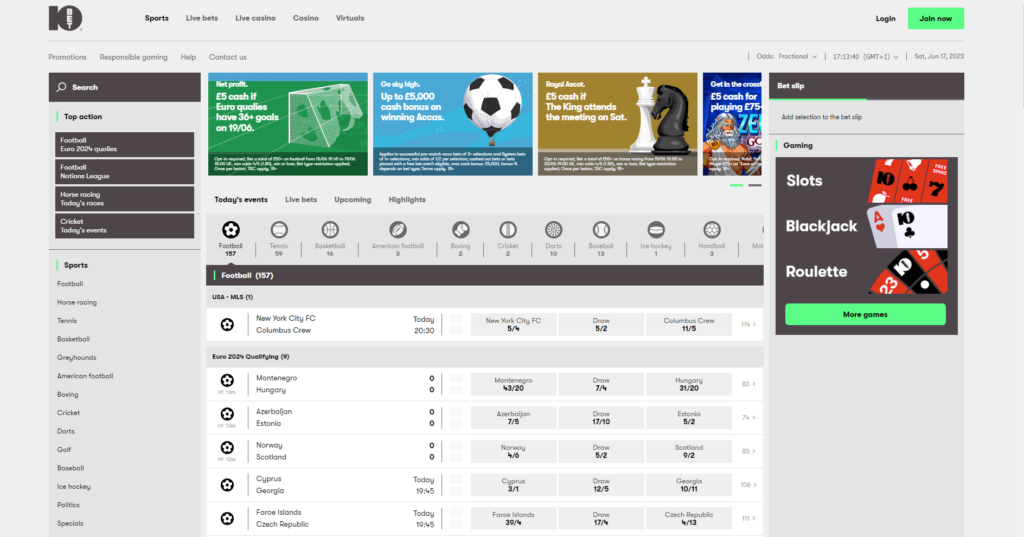 10bet website
